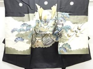 兜模様紋付男児着物